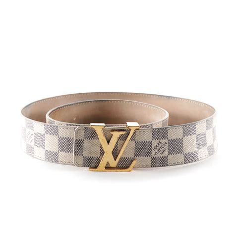 lv damier white|white damier louis vuitton belt.